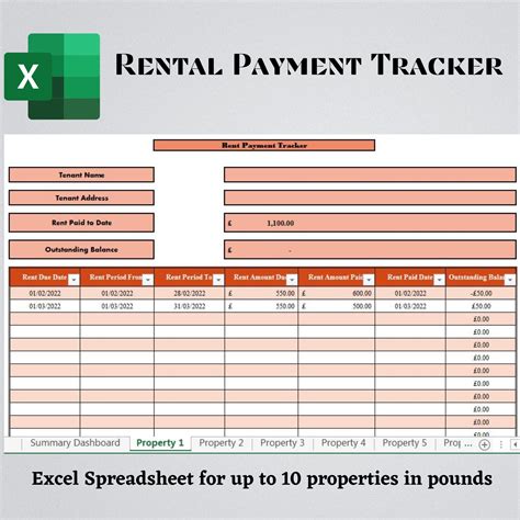 Rental Property Expenses Spreadsheet Template —