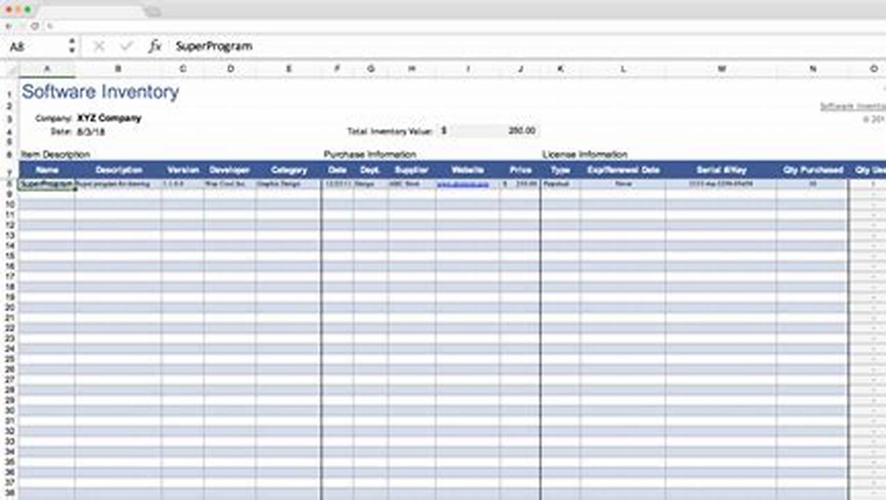 Excel Templates for Inventory Management and Tracking: A Comprehensive Guide