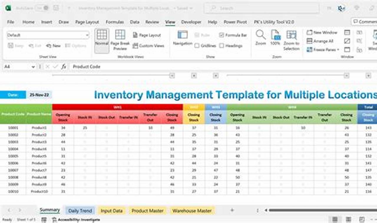 Excel Templates for Inventory Management and Tracking: A Comprehensive Guide