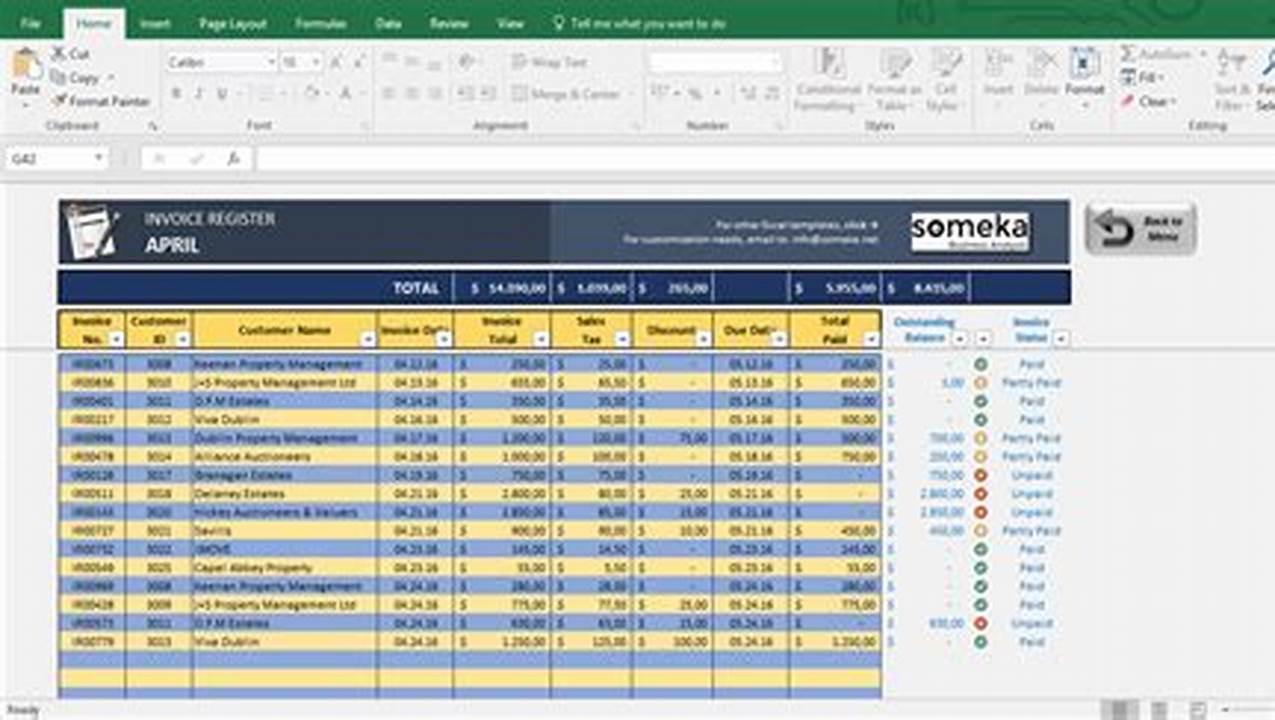 Excel Templates for Seamless Invoice Tracking and Management