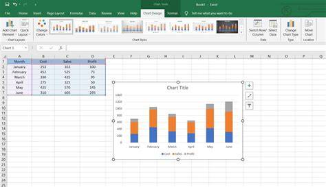 Excel Bar Chart Going From Center In Different Directions