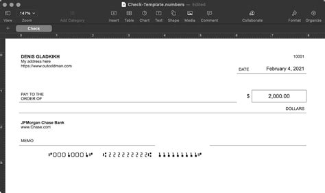 Excel Cheque Printing Template
