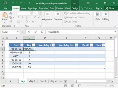Mastering Time Management: Excel's Day of the Month Function is Your Key to Efficient Planning