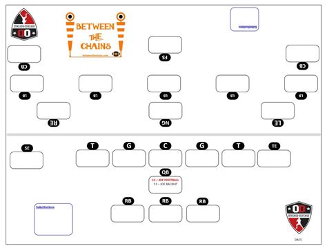 Excel Football Depth Chart Template