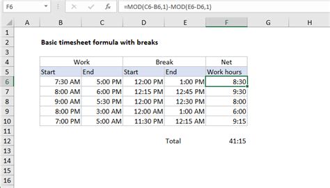 Simple Excel Timesheet Doovi