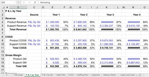 10 Pro forma Financial Statements Template Excel Excel Templates
