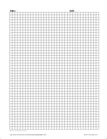 Excel Square Grid Template