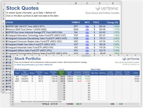 Stock Quote Free Excel Template Excel Templates for every purpose