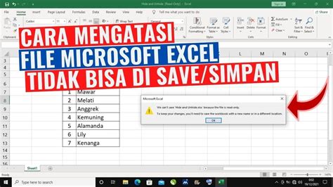 Mengatasi Masalah Excel Tidak Bisa Disimpan (10 kata)