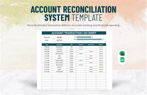 Excel Transaction Tracker Template