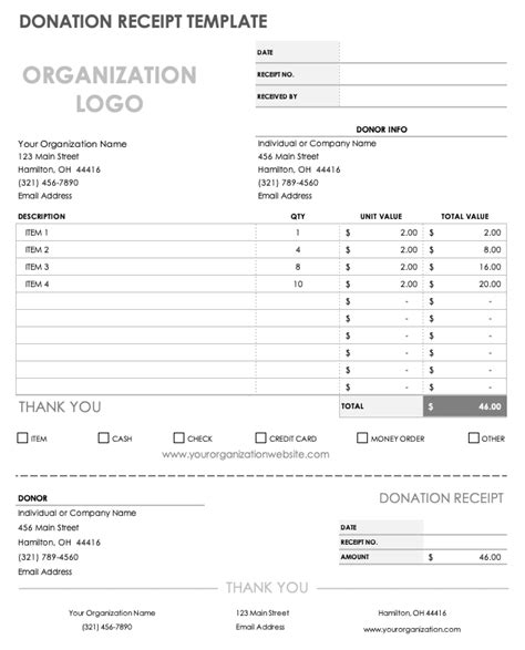 6 free donation receipt templates word excel formats donation receipt