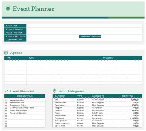 8 Free event Planning Checklist Template Excel Excel Templates