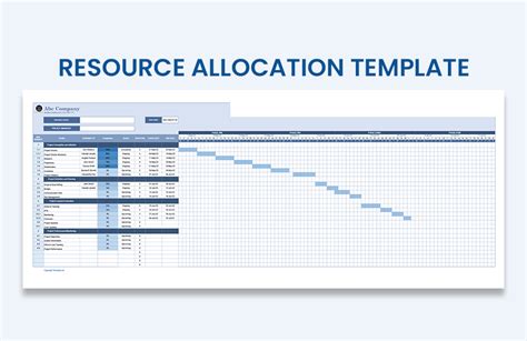 Resource Allocation Excel Template Free Printable Templates