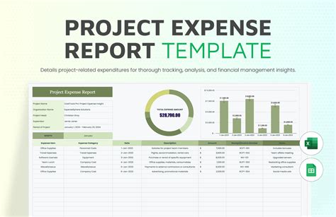 Excel Expense Tracker Template —