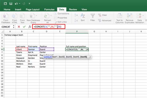 Excel tips