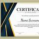 Excellence Certificate Template