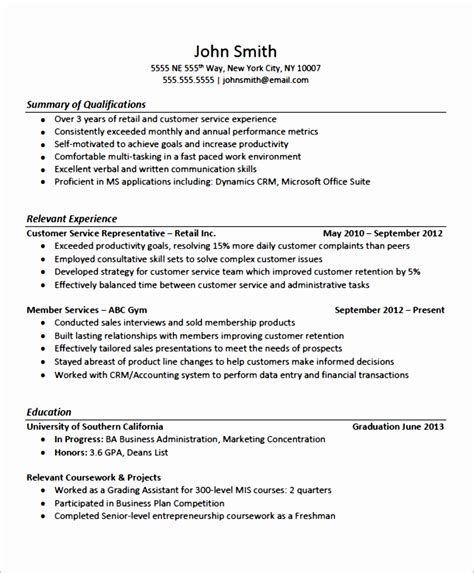 Excellent Resume Template