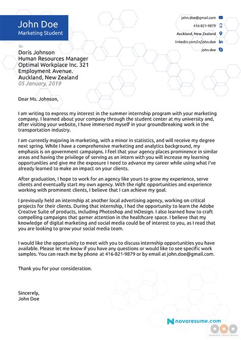 Excellent Cover Letter Examples 2020