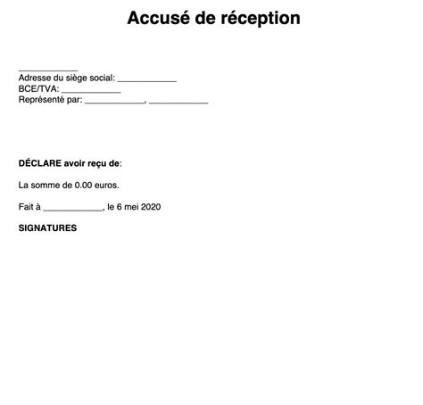 Créer un accusé de réception avec Outlook