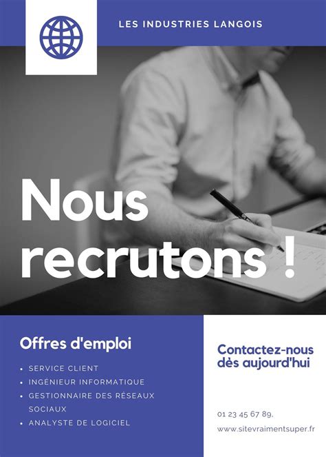 Exemple D Annonce D Offre D Emploi