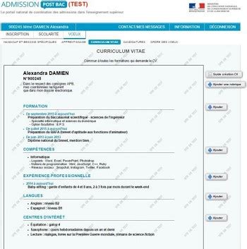 Exemple De Cv Apb