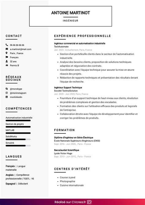 Exemple De Cv Professionnel