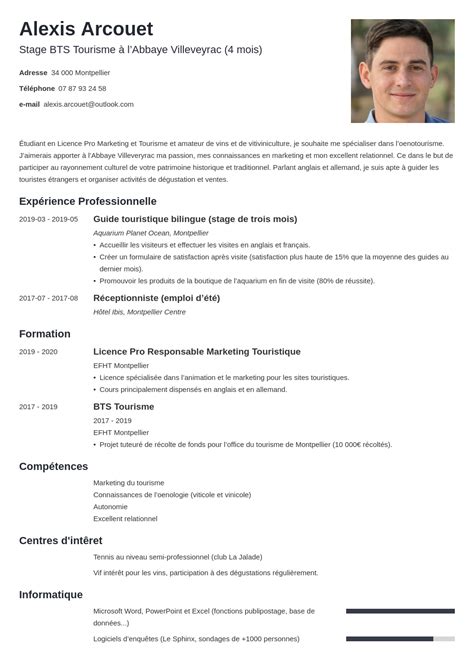 Exemple De Cv Simple Pour Stage