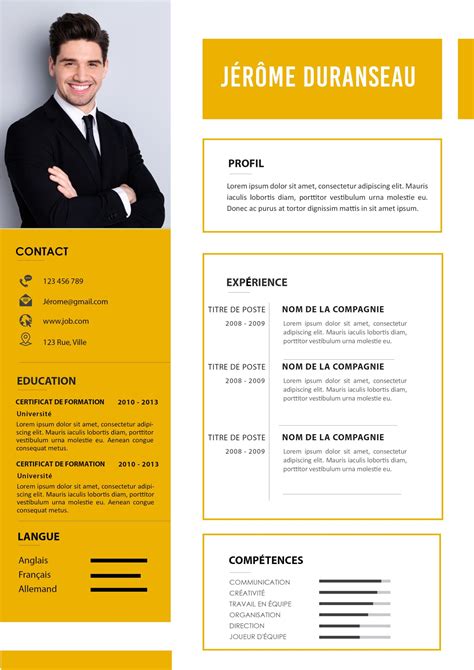 Exemples De Cv Gratuits