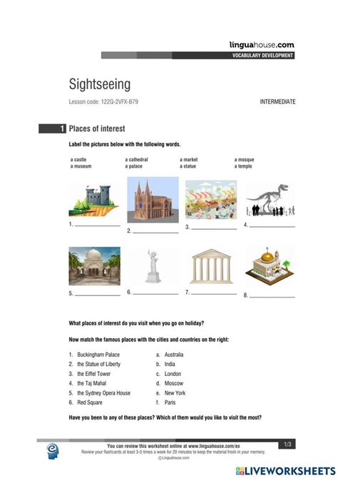 Exercise Sightseeing