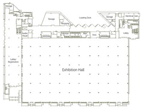 Exhibit area standing capacity event