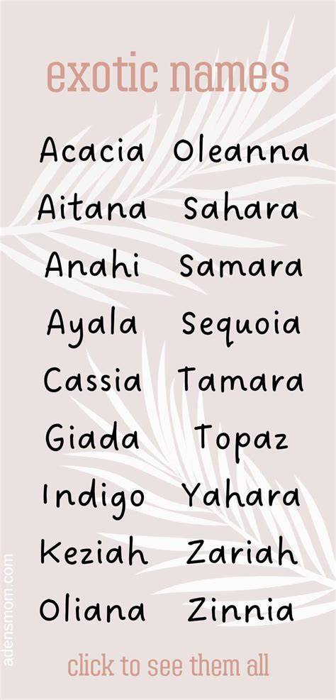 Exotic Baby Girl Names That Start With Z