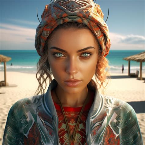 Exotic Model Swimsuit