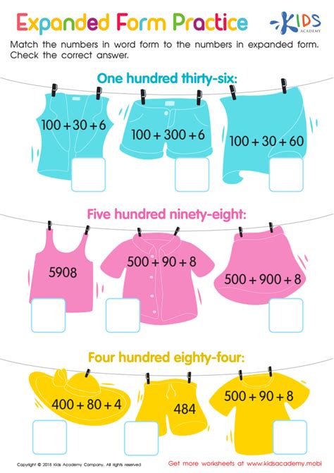 Expanded Form Activities
