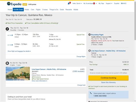 Expedia Air And Hotel Package