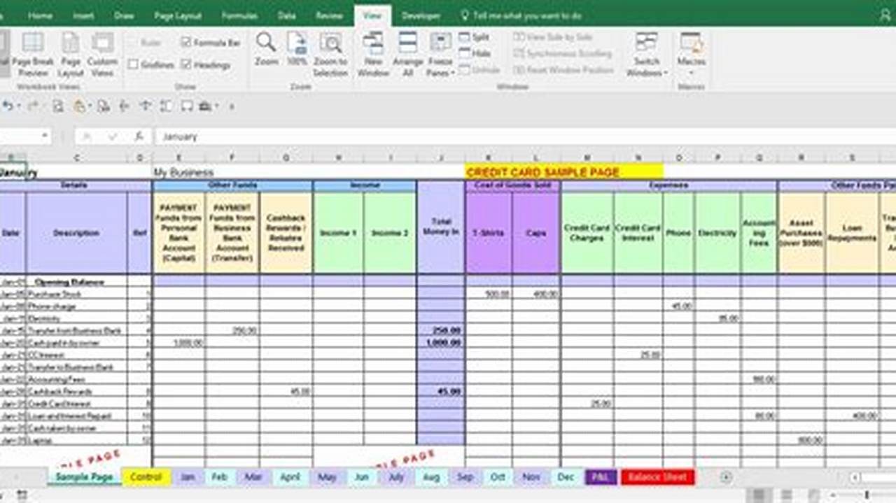 Expense Management, Excel Templates