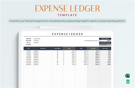 Expense Ledger Template