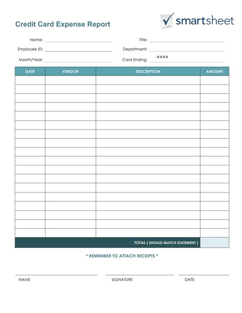 Expense Report Templates Free