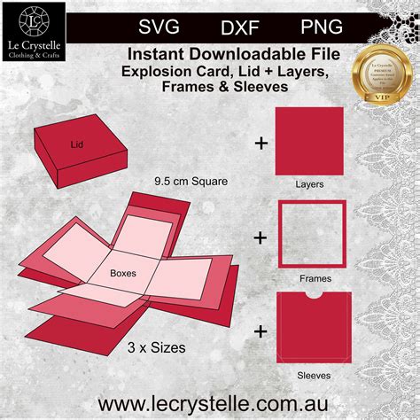 Unleash Your Creativity with a Free Exploding Box Template SVG Download: Get Your DIY Project Started Now!