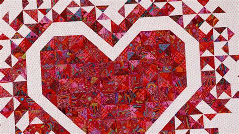 Exploding Heart Quilt Pattern Free