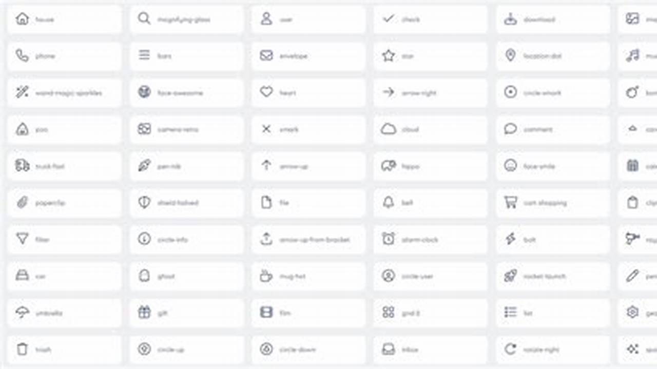 Explore The Most Popular And Easy To Use Icon Set With 479 Icons In 4.0.1 Version Of Fontawesome Library., Images