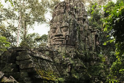Exploring Angkor Thom city