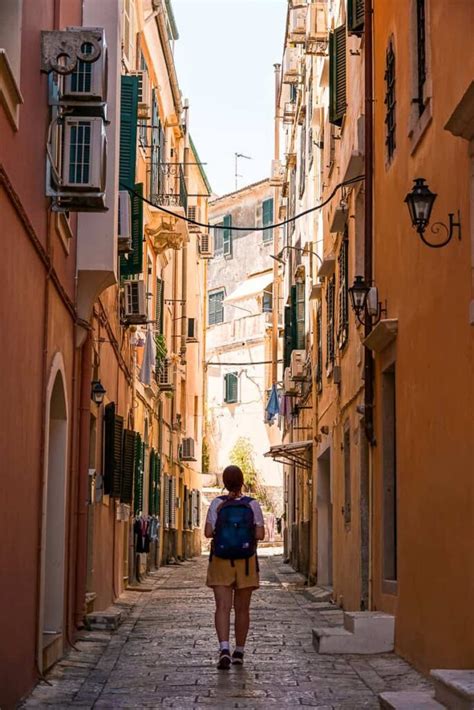 Exploring Corfu Town streets