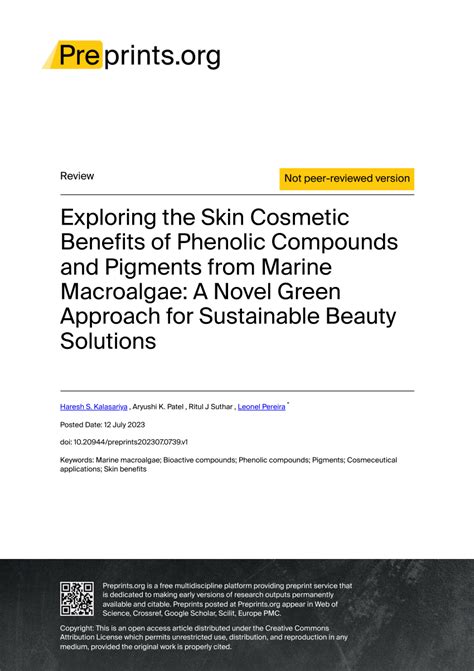 Exploring Cosmetic Solutions