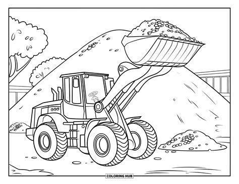 Exploring Different Construction Vehicle Coloring Pages