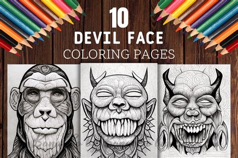 Exploring Different Styles of Devil Colouring Pages