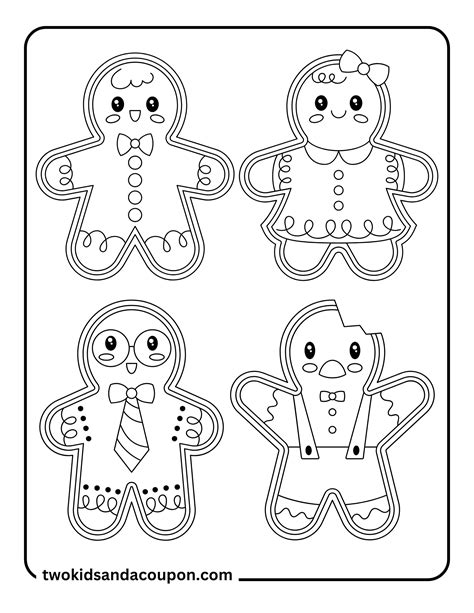 Exploring Different Styles of Gingerbread Colouring Sheet Designs
