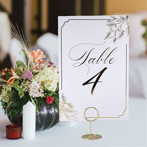 Exploring Different Styles of Wedding Table Numbers Holders