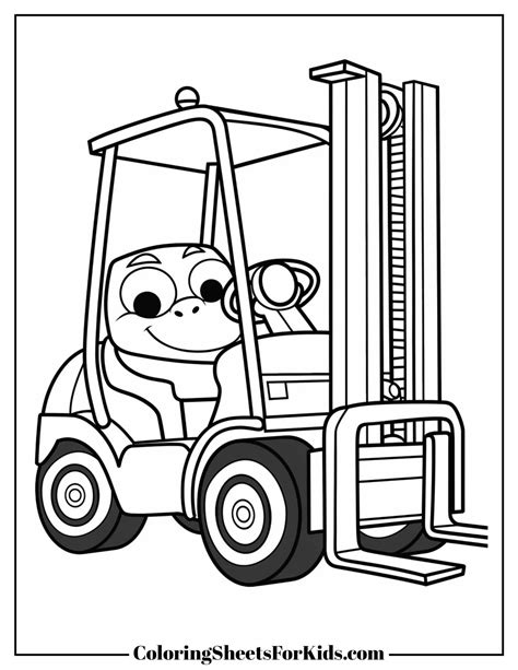 Exploring Different Types of Forklift Colouring Pages