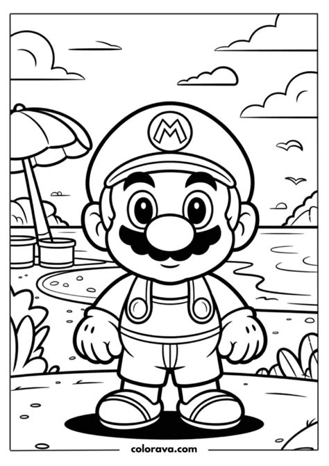 Exploring Diverse Mario Coloring Themes