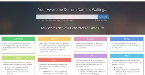 Exploring Domain Name Generators